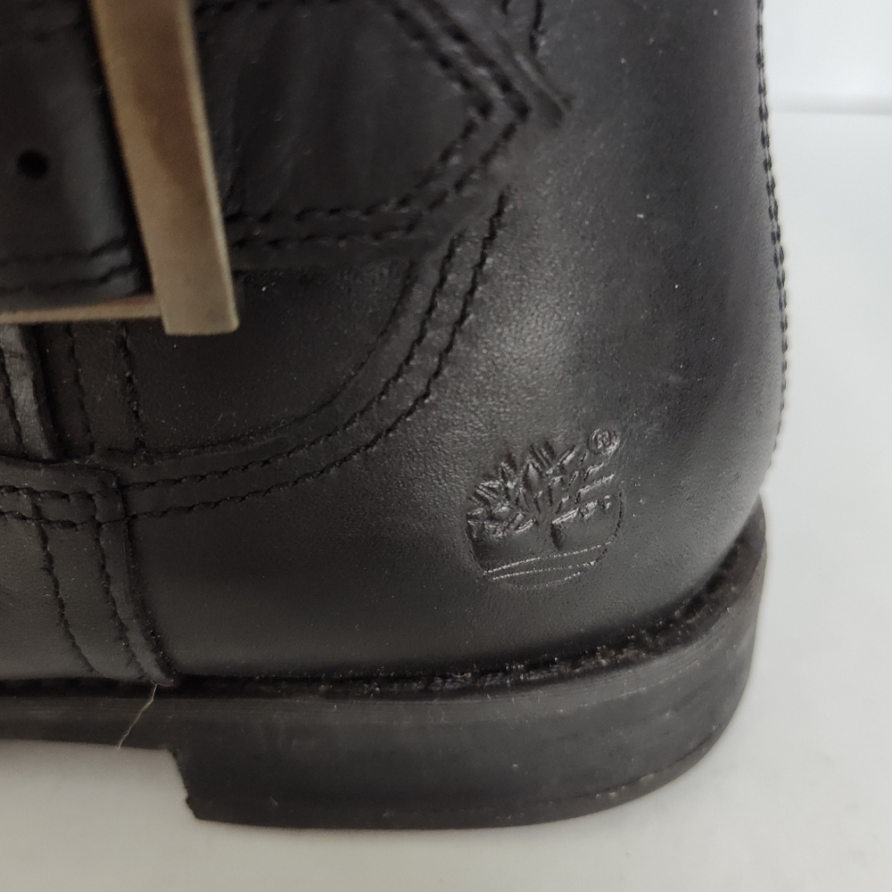 Timberland savin hill black leather riding boots 8 - Picture 4 of 9